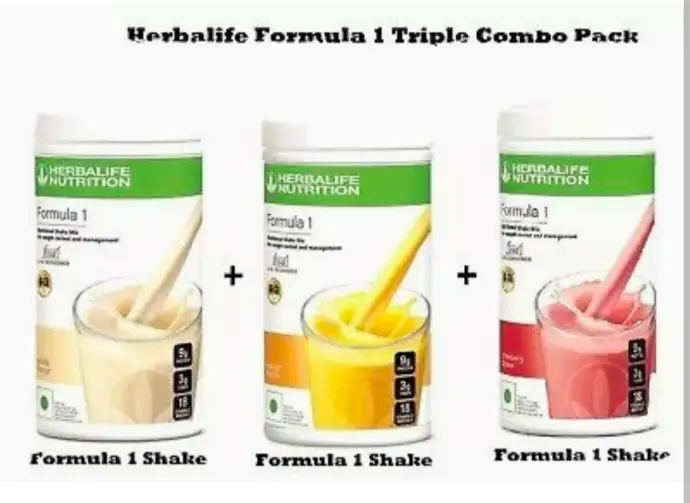 Herbalife Formula 1 Nutrional Shake Mix - Triple Pack (500 Grams each)