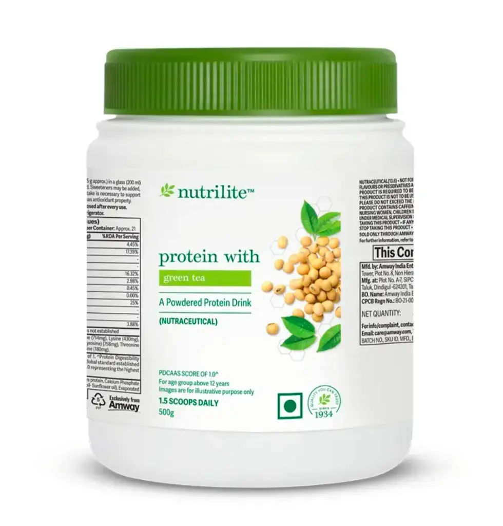 Amway Nutrilite Protein with Green Tea - 500 Grams