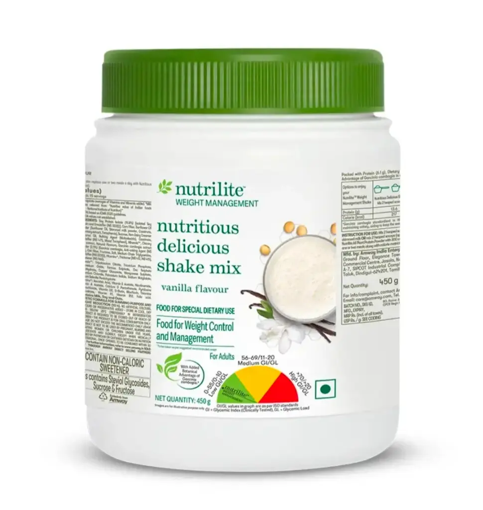 Amway NUTRILITE Nutritious Delicious Shake Mix - Vanilla Flavor