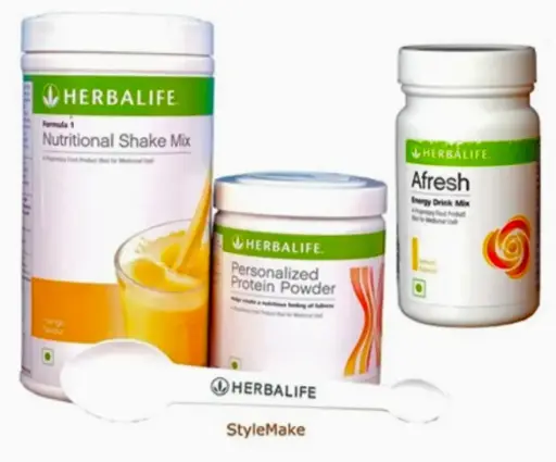 Herbalife Formula 1 Nutritional Shake Mix - 500g + Personalized Protein Powder - 200g + Afresh Energy Drink Mix - 50g 
